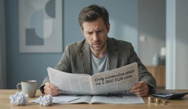 Minimalna plača 1.000 € neto - super za zaposlene, kaj pa za s.p.jevce?