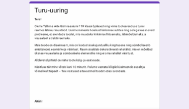 Küsitlusele vastamine