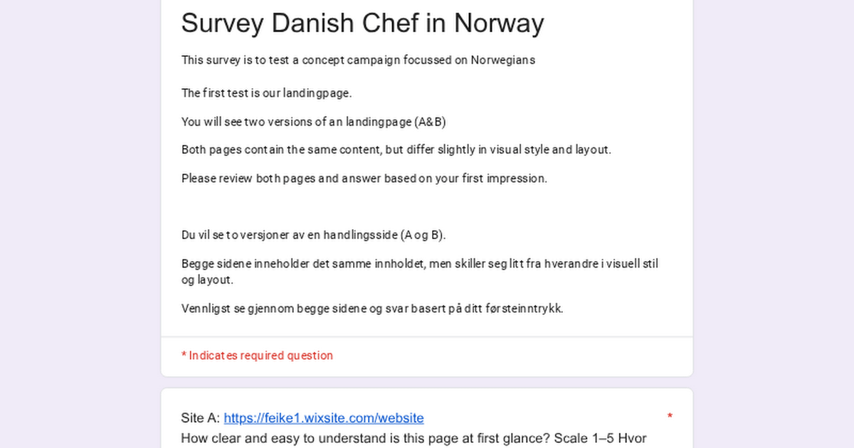 Help from Norwegians