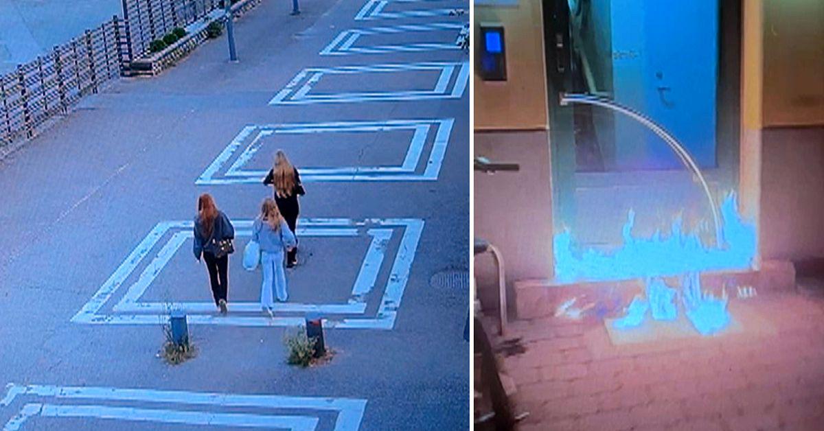 Se när tonårstjejerna utför branddåd – kopplas till Foxtrot