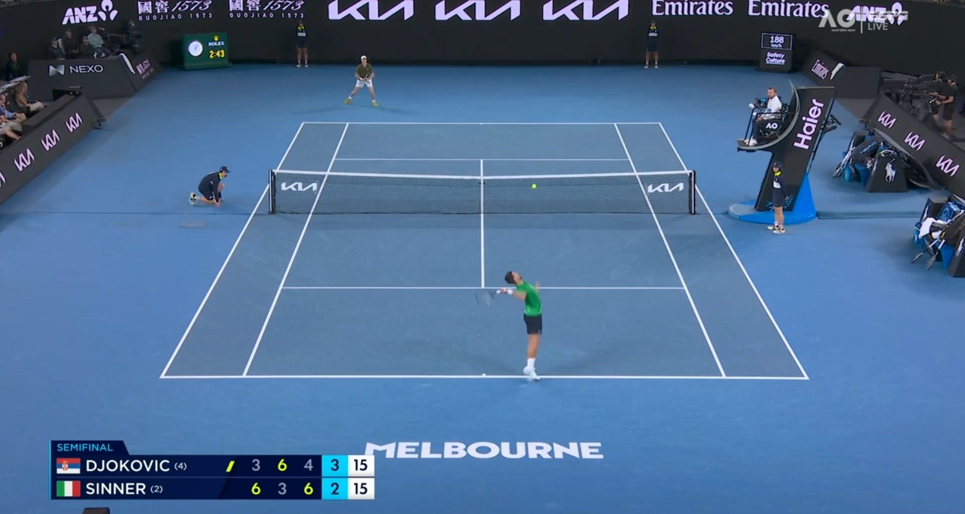 Noletov urlik kojim je slomio Sinnera