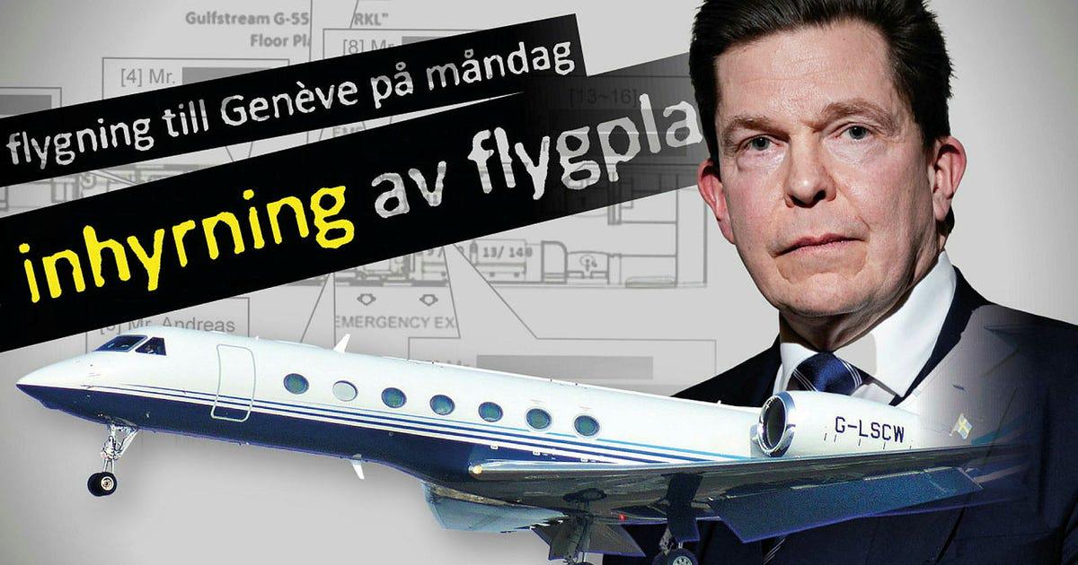 Försvaret hyrde privatjet till talmannen med familj