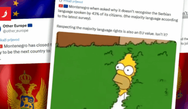 Crna Gora reagirala zbog mema koji je objavila vlada Srbije