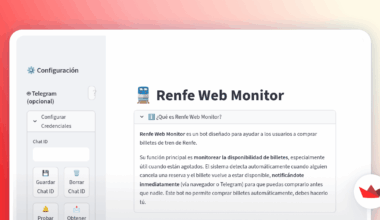 Renfebot, para recibir notificaciones de cuando se liberan los trenes