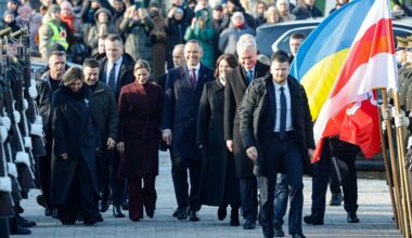 Zelensky says Lukashenko’s dog has more rights than Belarusians as he visits Lithuanian capital