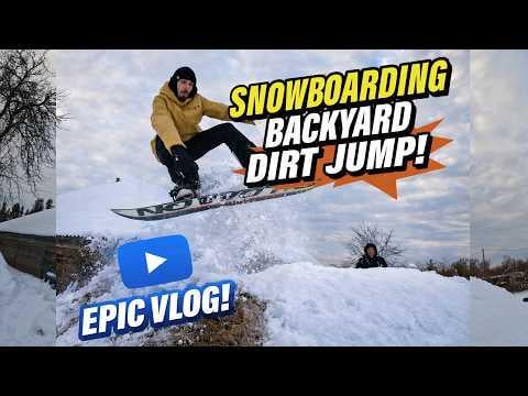 Snowboards uz backyard dirt jumpiem ziemā – vai tas vispār strādā?