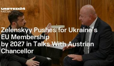 Zelenskyy Pushes for Ukraine’s EU Membership by 2027 in Talks With Austrian Chancellor