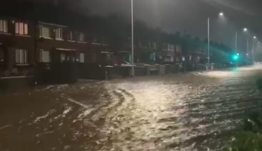 Bad flooding in Nutgrove, South Dublin