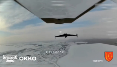 Ukrainian 1020th Anti-Aircraft Missile and Artillery Regiment are shooting down Russian Shahed-type kamikaze drones using interceptor drones. Project Dronopad. Published 31.01.2026