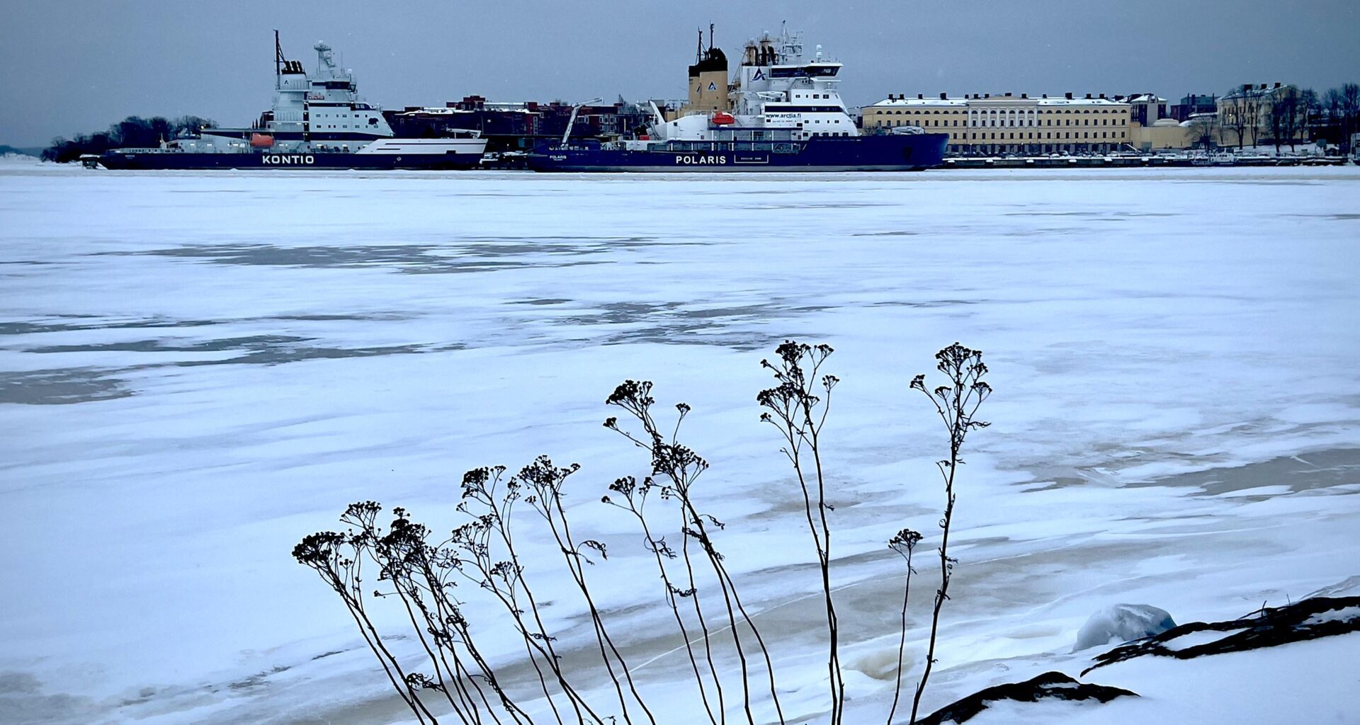 A shot from Tervasaari towards Katajanokka, Helsinki.
