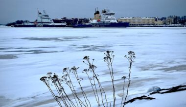 A shot from Tervasaari towards Katajanokka, Helsinki.