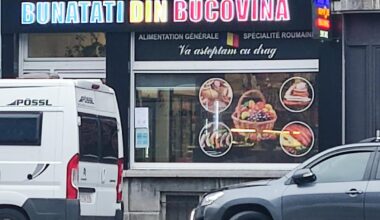 Un magazin cu specific românesc în Bruxelles pe lângă Simonis. Pentru un minut am simțit că m-am teleportat într-un magazin clasic de pe lângă blocuri.