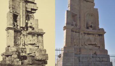 The Monument and Mausoleum of Philopappos (Athens). c. 1865 - 2020