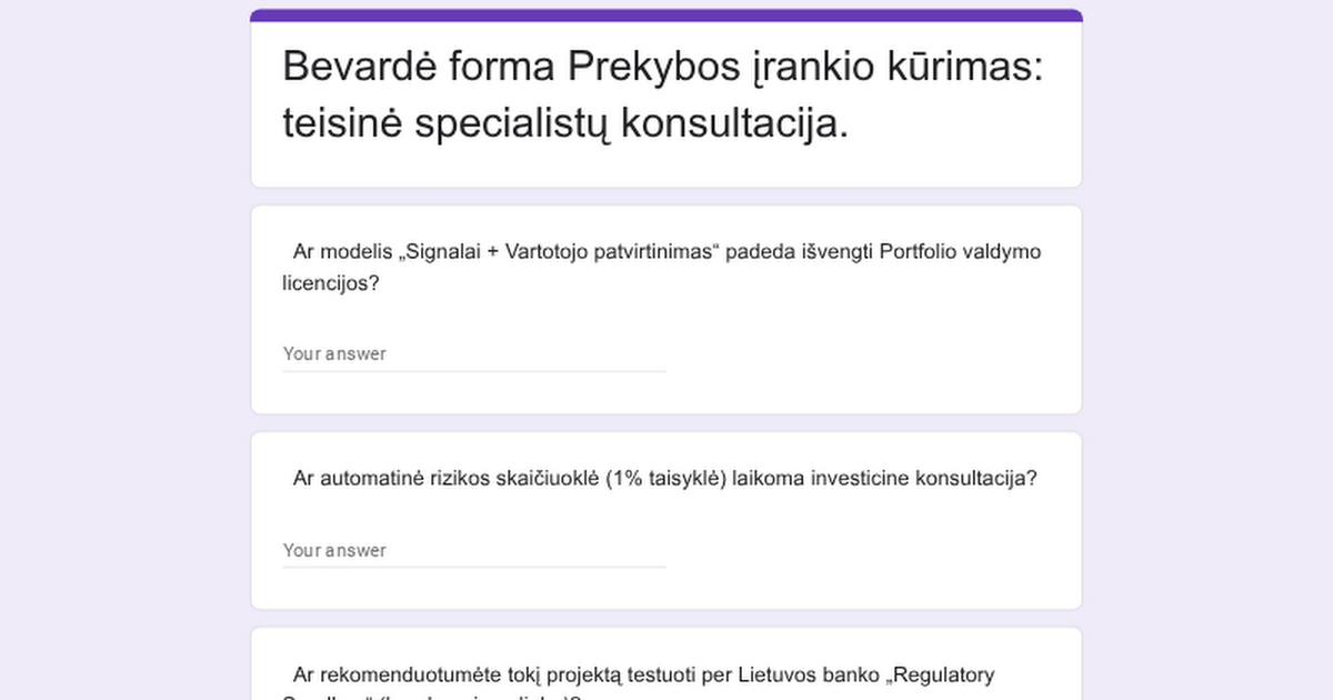 Esu nepilnametis, noriu padaryti projektą, bet reikia teisinės įžvalgos