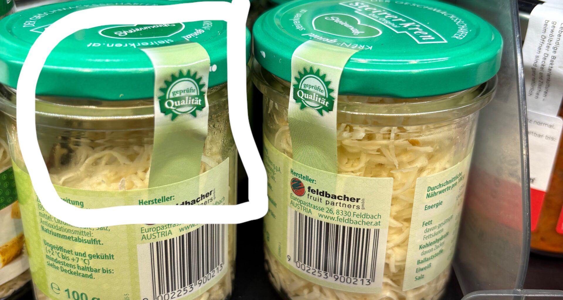 Da hat wohl wer genascht