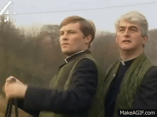 Checking the local roofs for our green bin