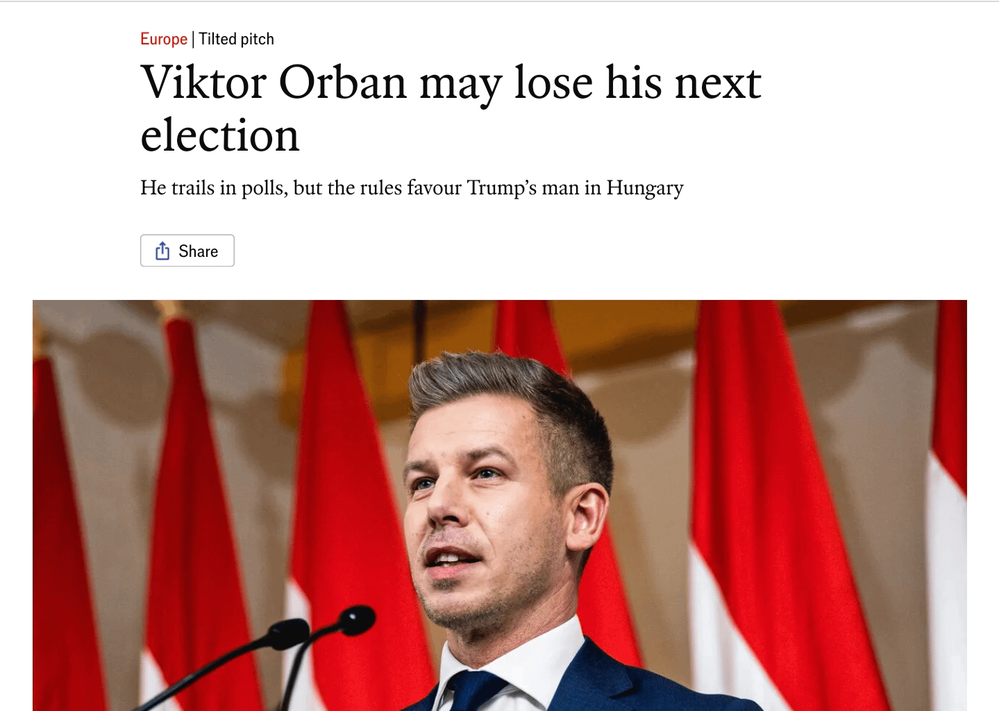 Már az Economist is arról ír, hogy Orbán elveszítheti az idei választást