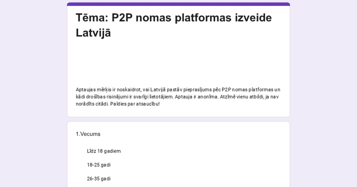 🔍 Palīdziet ar pētījumu: īsa aptauja par tiešsaistes platformām