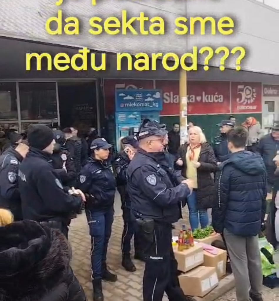 Ne smeju napolje bez pandurske pratnje (Pijaca, Aerodrom, KG, 31. 1. '26.)