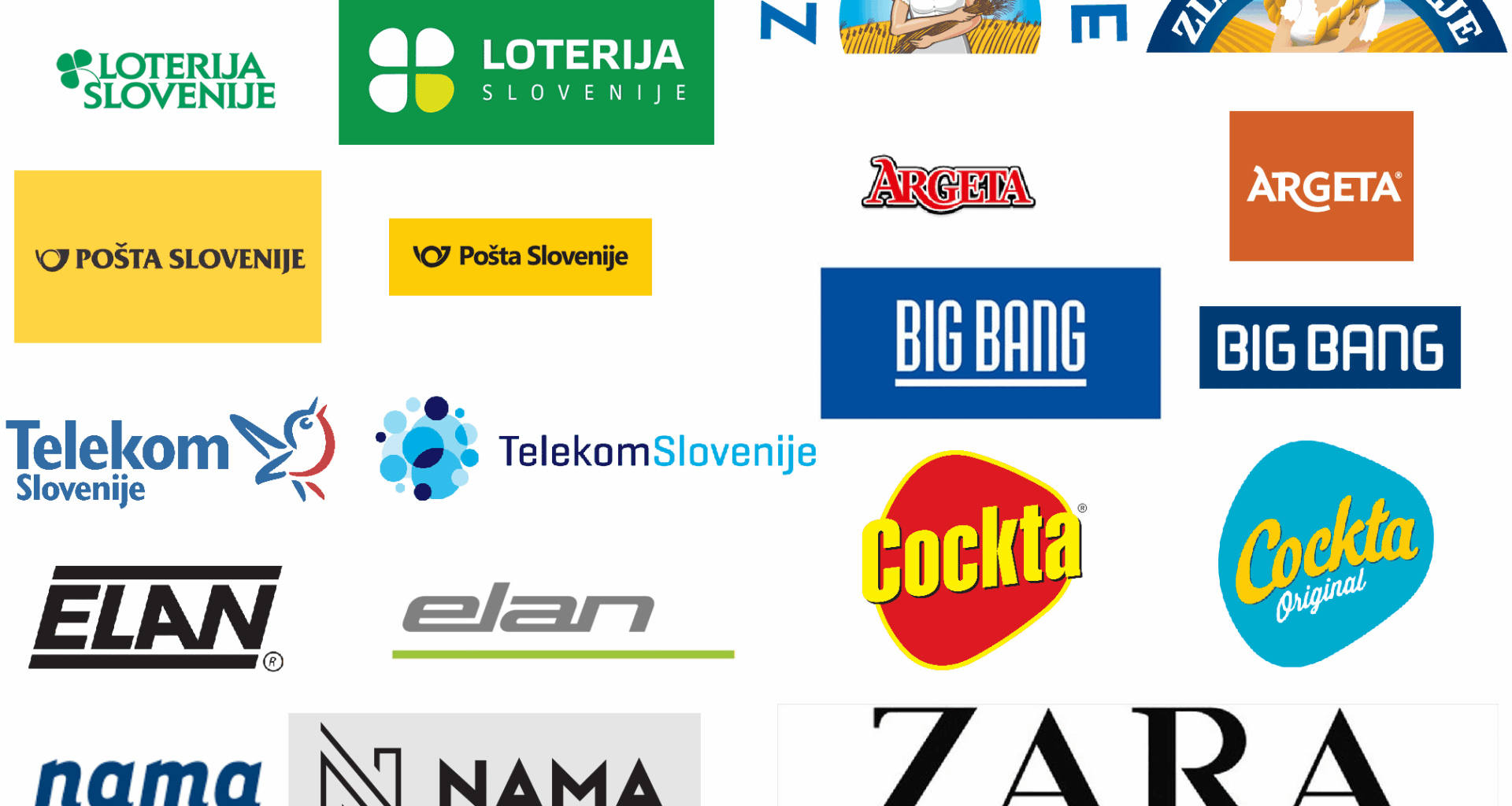 Zbral sem stare in novejše logotipe bolj ali manj slovenskih firm. Kakšno je vaše mnenje o teh spremembah?