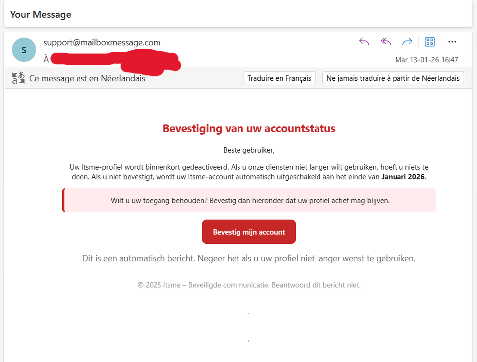 Is this email legit or is it a scam ?