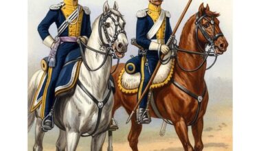 Uhlans of the legion of the Vistula (1808-1814).