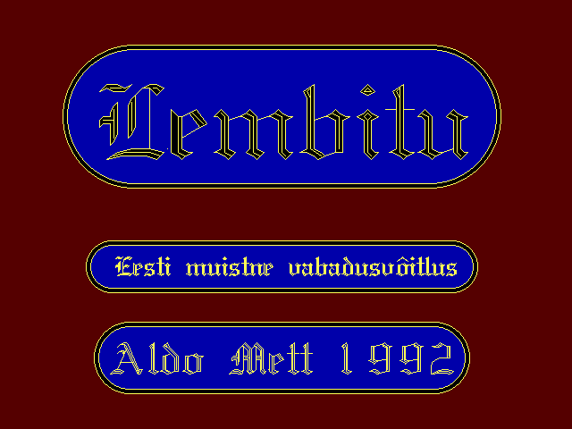 Lembitu (Eesti videomäng 1992. aastal MS-DOS, Aldo Mett)