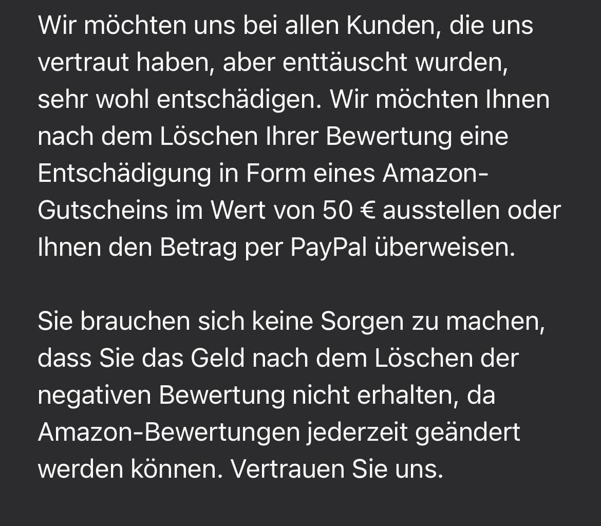 Amazon Bewertungen Scam