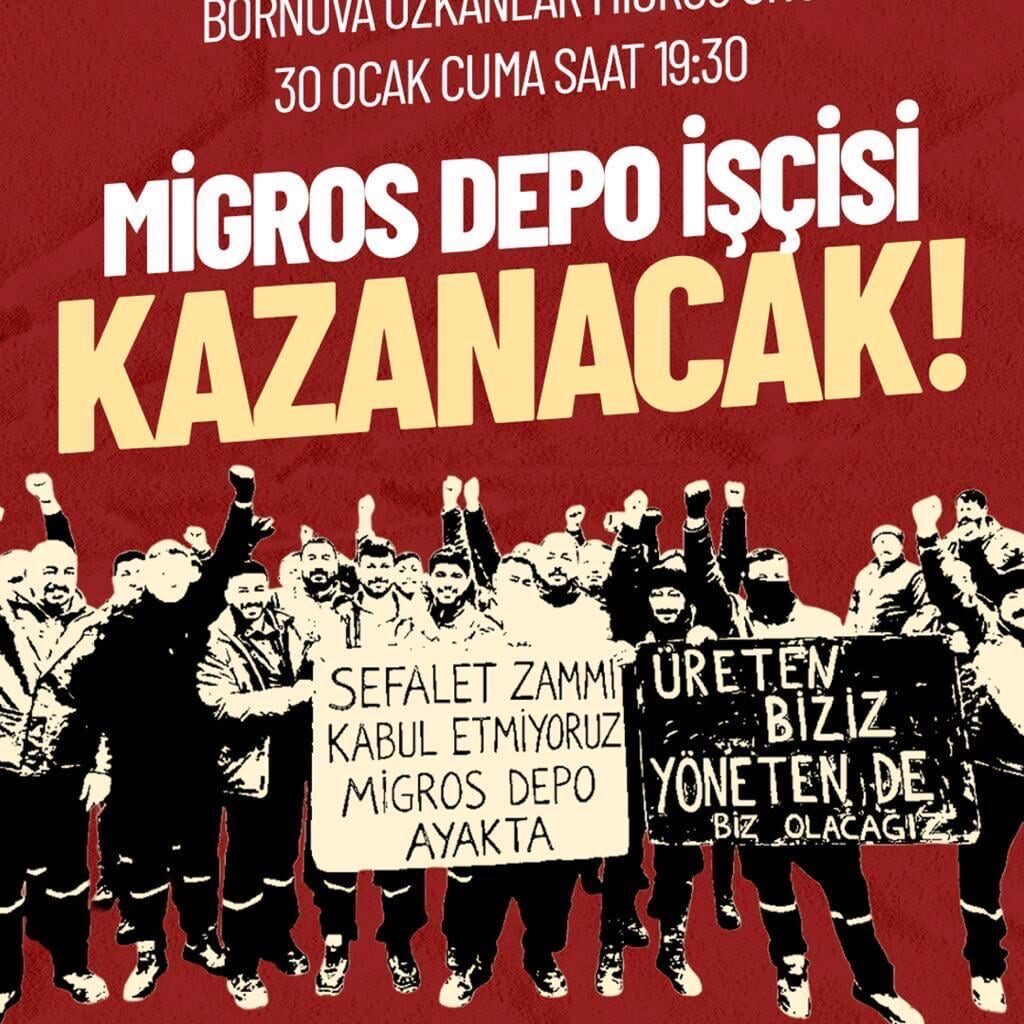 TKP, Bornova Özkanlar Migros önüne eylem çağrısı yaptı