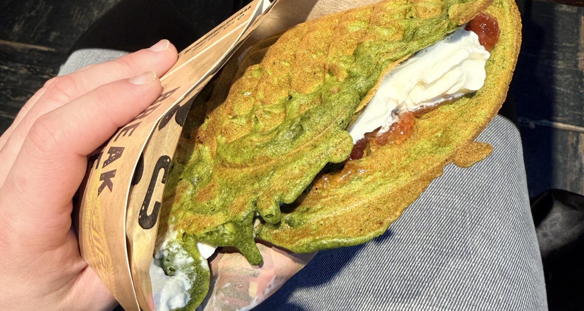 Behold the matcha vaffel!