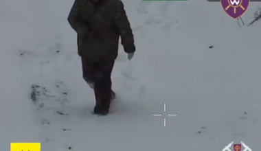 Invaders came thousands of kilometres to trudge through snow and get zeroed by the Bulava unit's Wild Hornets FPV drones. One didn't even get a gun. putler fights to the last ruzzian.