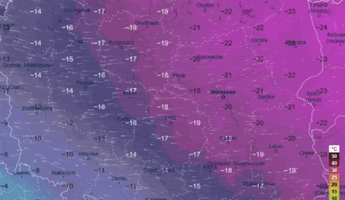 Temperatura w poniedziałkowy poranek – oczekuje się najchłodniejszego poranka tej zimy