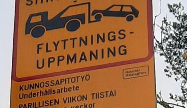 Move your car before it gets towed.