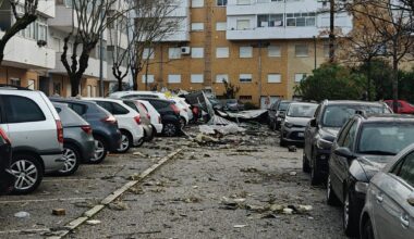 Alguns dos estragos cá em Leiria