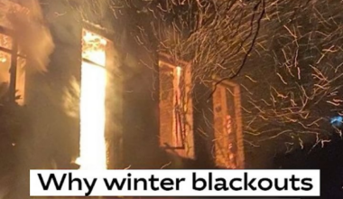 The Sun has Set Over Kyiv on the 1436th Day of the Full-Scale Invasion.  The winter blackouts in Ukraine are an act of genocide.