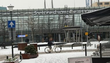 Snow & bike . True Netherlands