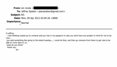 De prin documentele Epstein