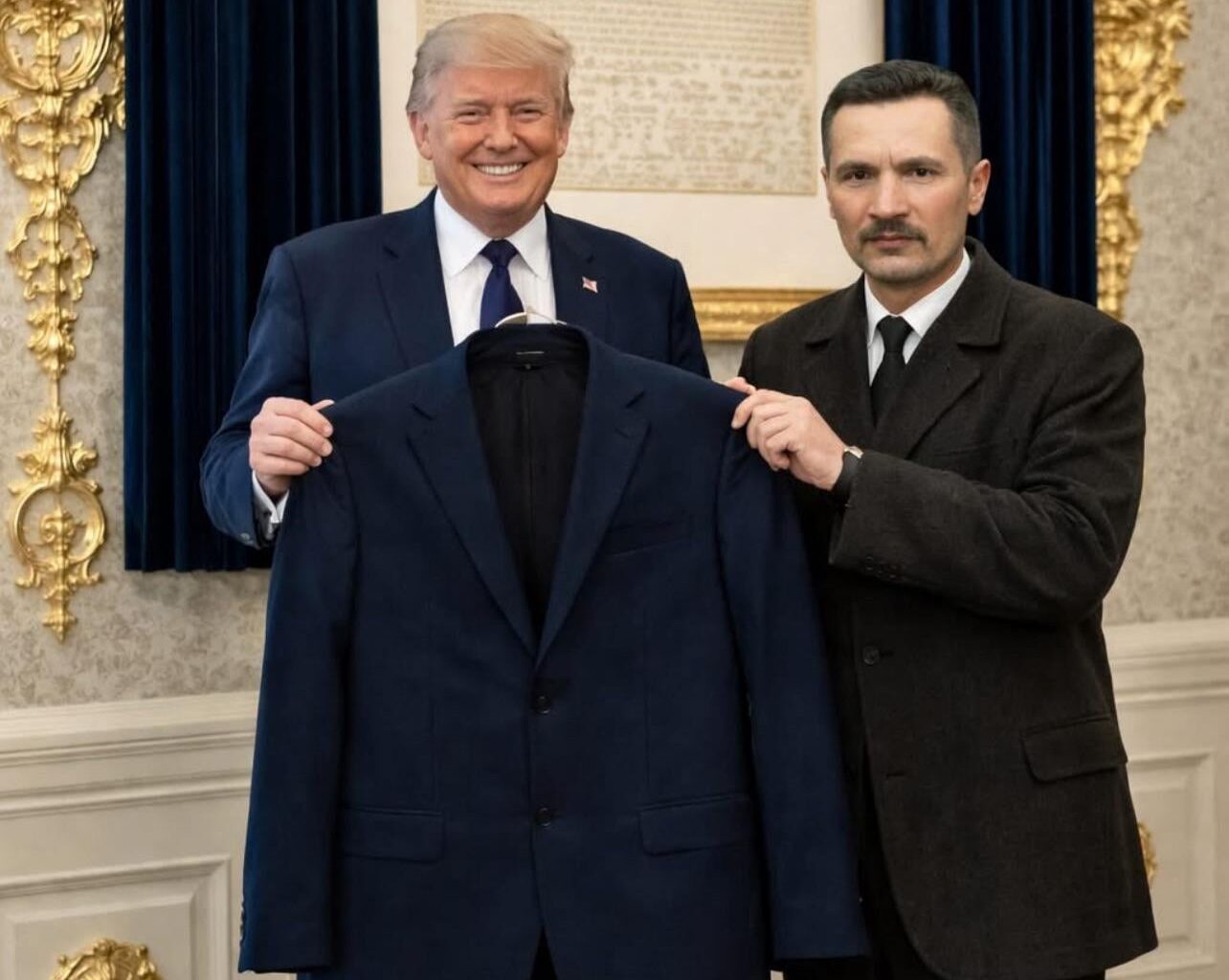 Eesti luuletaja Juhan Liiv kinkis täna Valges Majas Donald Trumpile oma vana jaki