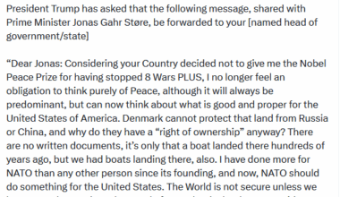 Pismo Trumpa premijeru Norveške
