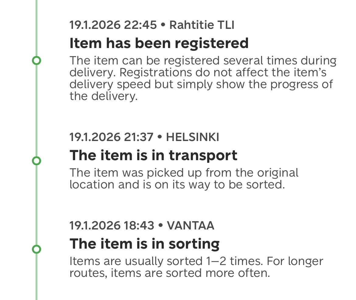 Anyone else experienced sending parcel to Nordic and stucked?