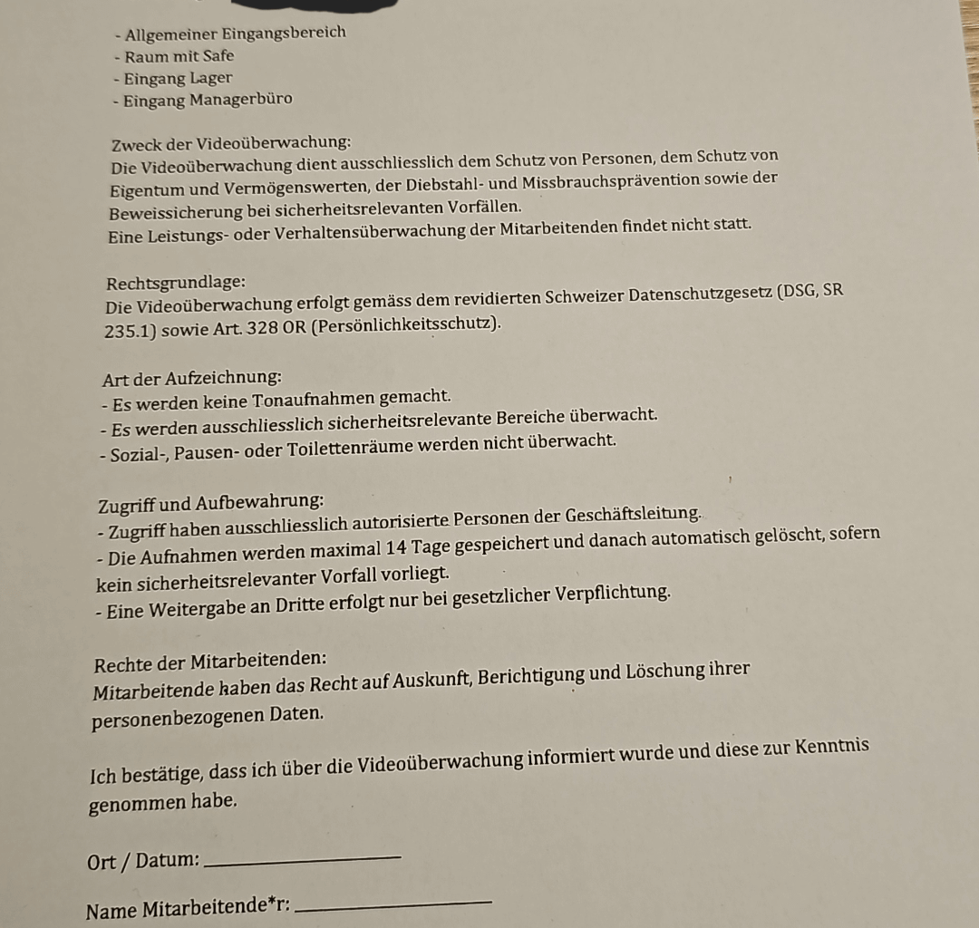 Security Cameras at work