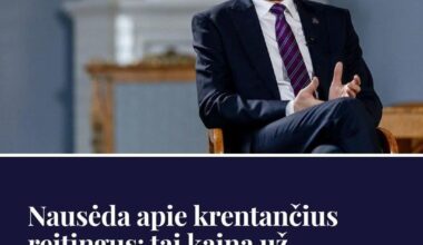 Nausėda dėl žemų savo reitingų kaltina aktyvumą vidaus politikoje.