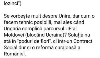 Unirea ar merge bine cu regionalizare.👍👇