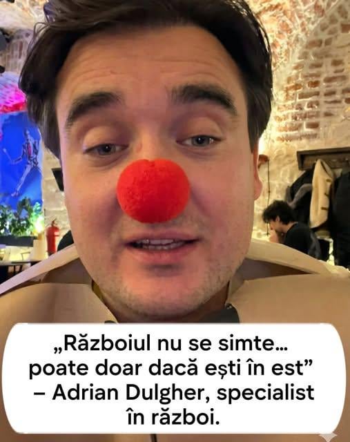 Alt clovn care incearca sa convinga lumea ca nu e razboi in Ucraina