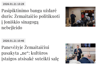Dešrinis patapo Persona non grata