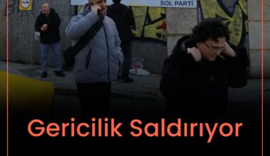 “Şeriata, faşizme ve karanlığa karşı laik, devrimci, demokratik cumhuriyet” pankartı asmak suç sayılıyor.

Leman dergisini basan şeriatçılara ise müdahale bile edilmedi.

İzmir’de küçük çocukları tekbir ve sloganlarla yürüten zihniyet, bugün devletin en yetkili organlarında yer alıyor.