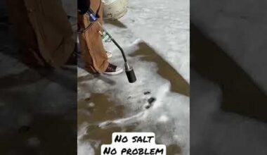 Usuwanie lodu palnikiem?