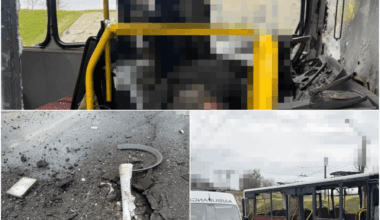 Russian forces shelled a civilian shuttle bus in Kherson with MLRS today, instantly killing the 48-year-old driver and injuring five passengers (three women, two men), who are now hospitalized—Ukrainian police classify it as another war crime.