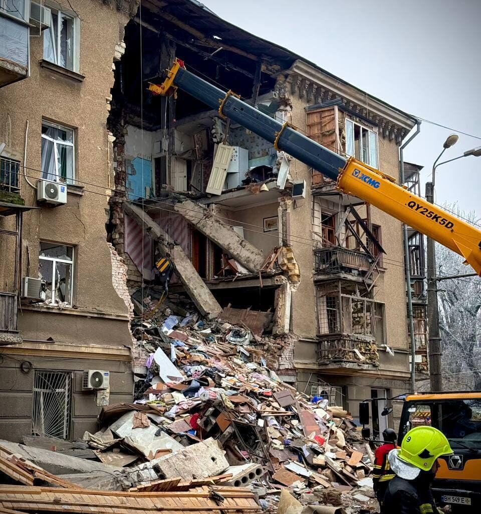 russian drone strike on Odesa kills 3, injures 35, more may be under rubble.