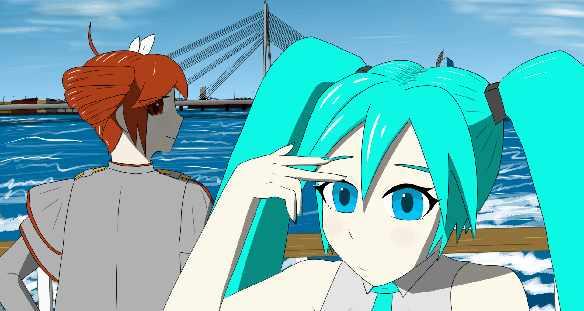 Hatsune Miku un Kasane Teto Rīga
